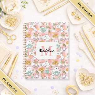 Planificateur Monogram Thé & Chats Littéraires Ros