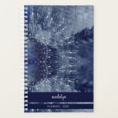 Planificateur monogramme Mandala bleu (Devant)