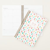 Planificateur Motif couleur aquarelle (Devant avec enveloppe)