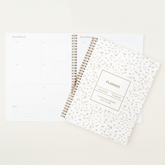 Planificateur Motif dalmate (Devant avec enveloppe)