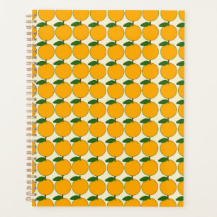 Planificateur Motif de fruits frais orange