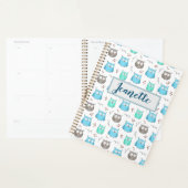 Planificateur Motif des hiboux et branches (Devant avec enveloppe)