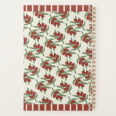 Planificateur Motif des olives rouges et des rayur (Dos)