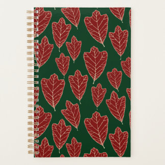 Planificateur Motif Feuille de chêne d'hiver