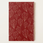 Planificateur Motif Feuille de chêne d'hiver (Dos)