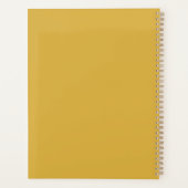 Planificateur Moutarde Jaune ABC 123 Mignon (Dos)