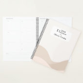 Planificateur numérique Boho moderne avec nom pers (Devant avec enveloppe)