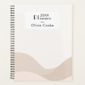 Planificateur numérique Boho moderne avec nom pers (Devant)