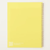 Planificateur ombré jaune moderne (Dos)