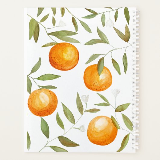 Planificateur Orange Grove (Dos)