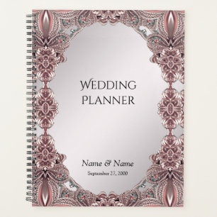 Planificateur ornemental rose