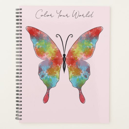 Planificateur Papillon Color Splash (Devant)
