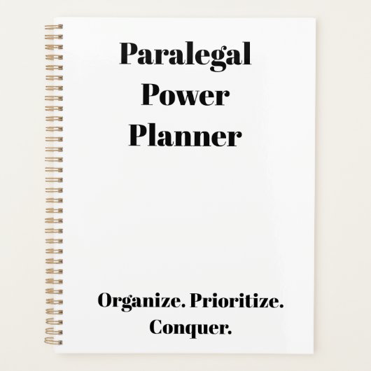 Planificateur paralégal (Devant)