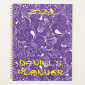 Planificateur personnalisable avec nom et couleur  (Devant)