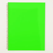 Planificateur personnalisable vert néon (Devant)