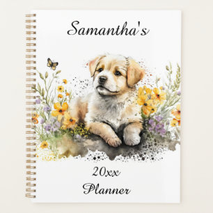 Planificateur personnalisé avec chiot