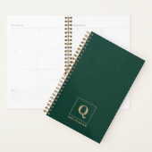 Planificateur personnalisé Deep Emerald (Devant avec enveloppe)