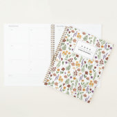 Planificateur personnalisé fleur sauvage illustré (Devant avec enveloppe)