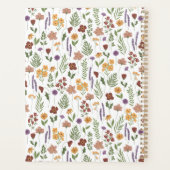 Planificateur personnalisé fleur sauvage illustré (Dos)