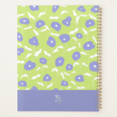 Planificateur personnalisé moderne bleu et vert (Dos)