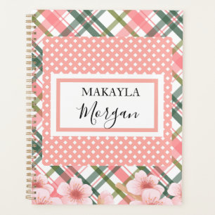 Planificateur personnalisé Pastel Spring Plaid