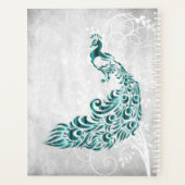 Planificateur personnalisé Peacock turquoise (Dos)