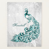 Planificateur personnalisé Peacock turquoise (Devant)