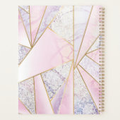 Planificateur personnalisé rose Planificateur d'af (Dos)