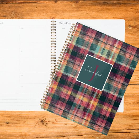 Planificateur personnalisé style Gingham