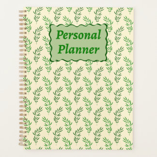 Planificateur personnel à motif floral continu