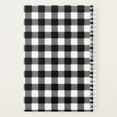 Planificateur Plaid noir et blanc personnalisé (Dos)