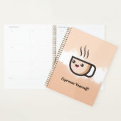 Planificateur pour amateurs de café mignons (Devant avec enveloppe)