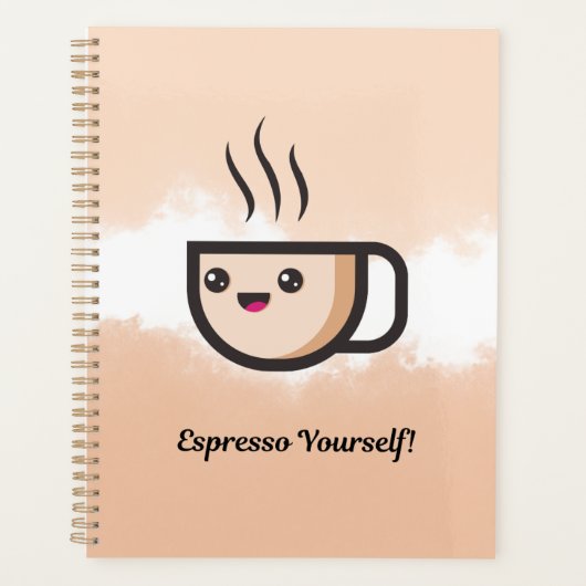 Planificateur pour amateurs de café mignons (Devant)