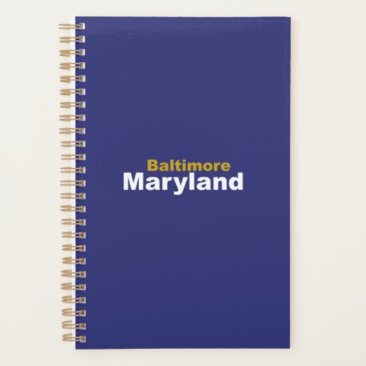 Planificateur pour Baltimore, Maryland (Devant)