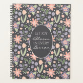 Planificateur pour Enseignant Floral - Conception  (Devant)