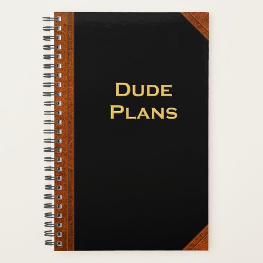Planificateur Pour Hommes Plans Dud Style Vintage (Devant)