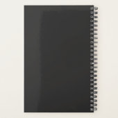 Planificateur Professionnel Monogramme Noir Minima (Dos)