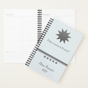 Planificateur professionnel Silver Text 5 étoiles