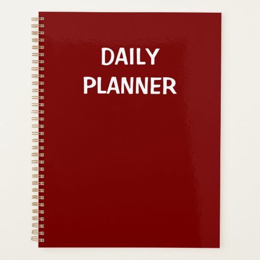 PLANIFICATEUR QUOTIDIEN (Devant)