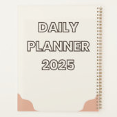 Planificateur quotidien 2025 (8,5 po x 11 po) (Dos)