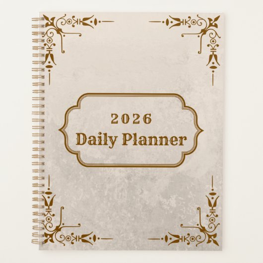 Planificateur Quotidien 2026 (Devant)
