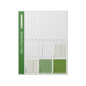 Planificateur quotidien avec Bloc-notes de planifi (Tourné)