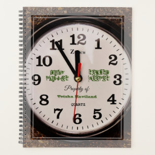 Planificateur quotidien avec conception d'horloge