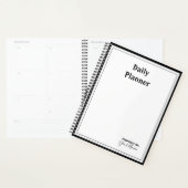 Planificateur quotidien avec couverture couleur N' (Devant avec enveloppe)