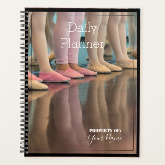Planificateur quotidien avec un thème de ballet -  (Devant)