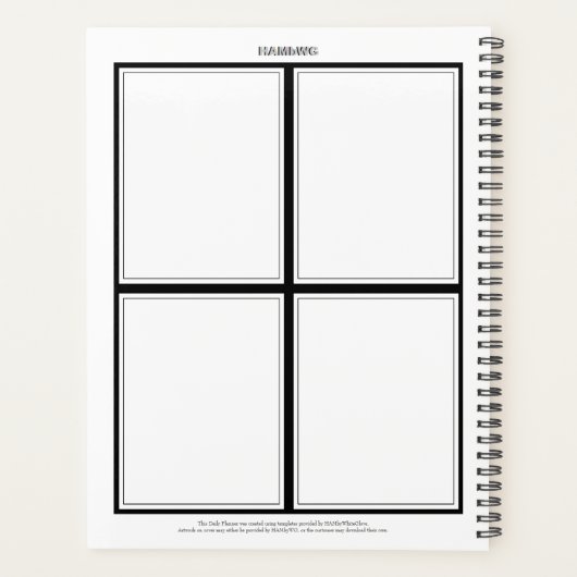 Planificateur quotidien avec un thème de stéthosco (Dos)