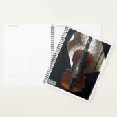Planificateur quotidien avec un thème de violon - (Devant avec enveloppe)
