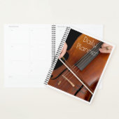 Planificateur quotidien avec un thème de violoncel (Devant avec enveloppe)