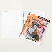 Planificateur quotidien - Chien de compagnie (Devant avec enveloppe)