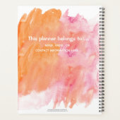 Planificateur quotidien - Chien de compagnie (Dos)